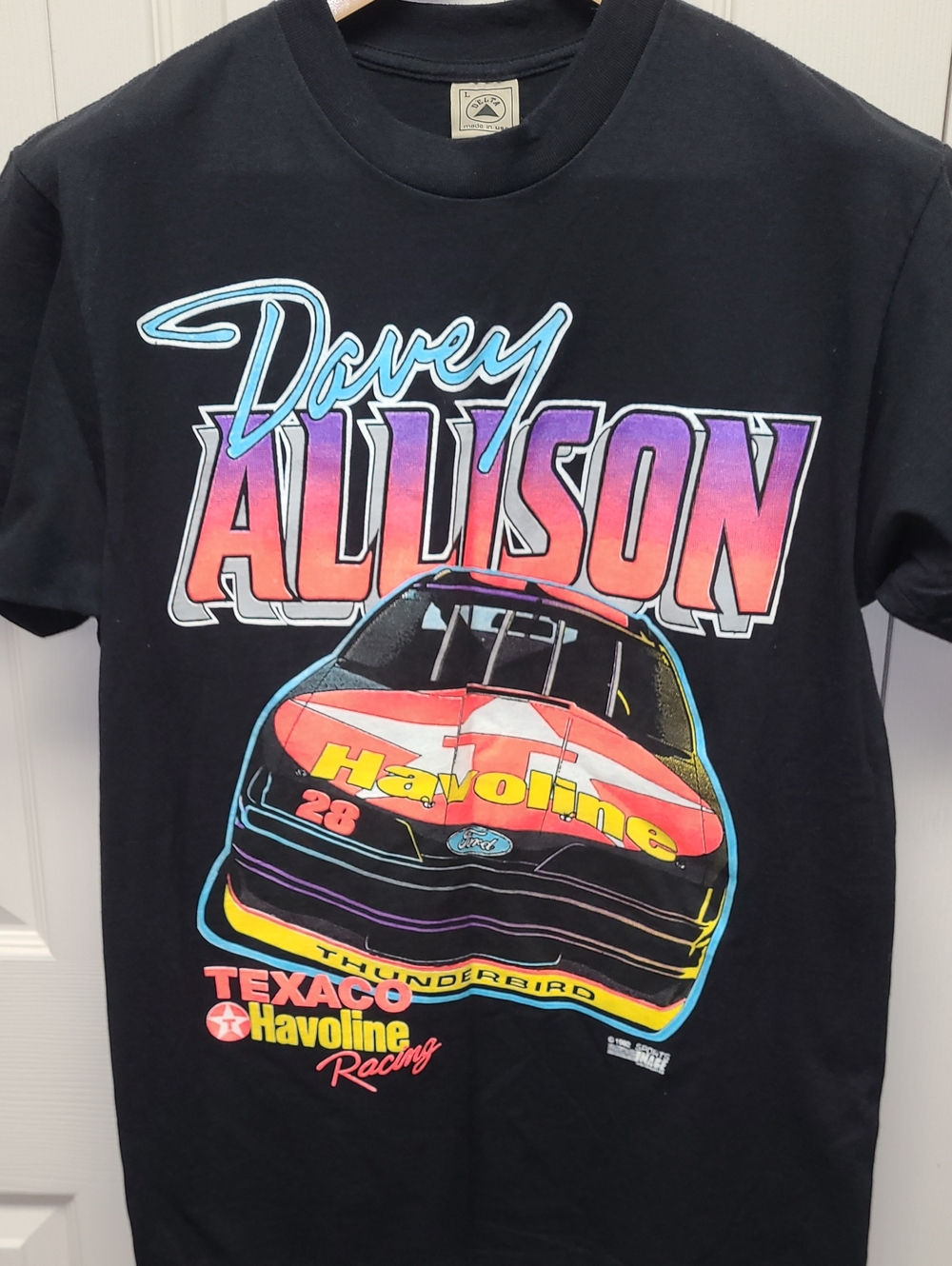Delta Black Collectible Vintage Davey Allison Texaco Havoline Racing Graphic Tee